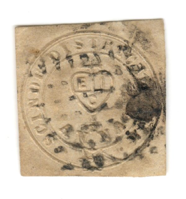 Portuguese India Embossed Postal Stationery Cut Square